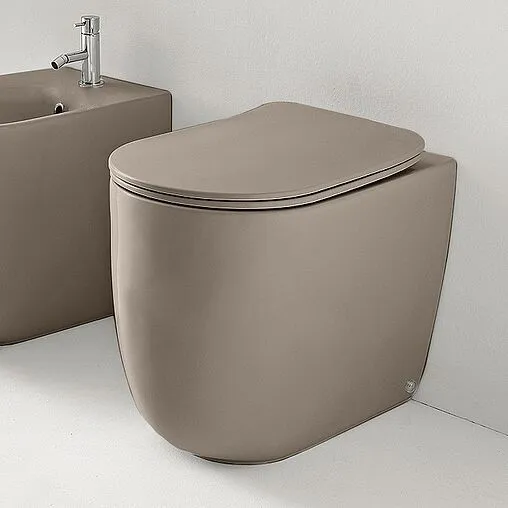 Унитаз приставной безободковый Kerasan Nolita Tornado Nocciola matt 531981