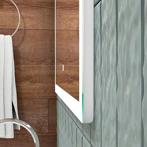 Зеркало с подсветкой Continent Sevilla Led 50x70 с бесконтактным сенсором белый ЗЛП469/1