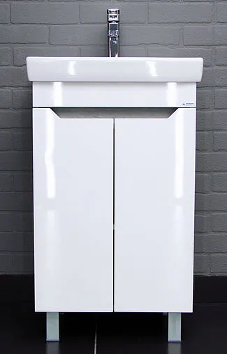 Тумба-умывальник напольный Айсберг Мечта 50 белый/бетон DM2331T+4607152361544