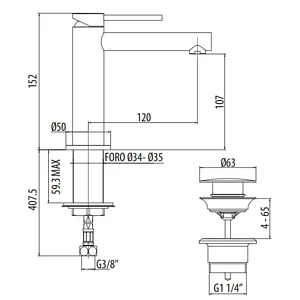 Смеситель для раковины Gattoni Circle One чёрный матовый 9042/90NO Смеситель для раковины Gattoni Circle One чёрный матовый 9042/90NO, 2