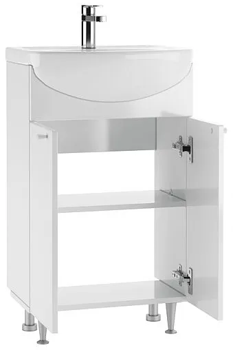 Тумба-умывальник напольный Айсберг Промо 55 белый DP2603T+4607152360509