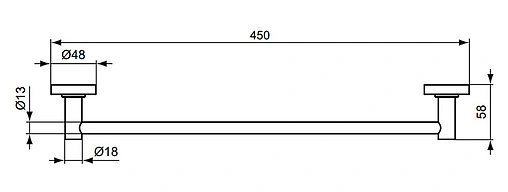 Полотенцедержатель Ideal Standard IOM хром A9117AA