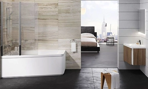 Тумба-умывальник подвесная Ravak 10° SD 55 R тёмный орех/белый X000000744+XJIP1155000