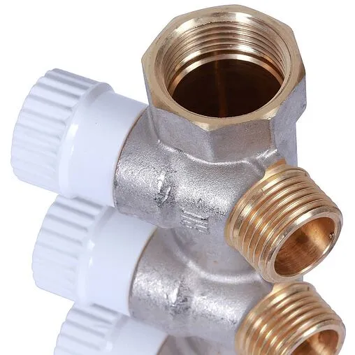 Коллектор регулирующий проходной 3 отвода ¾"в/н x ½"н Stout SMB 6852 341203 Коллектор регулирующий проходной 3 отвода ¾"в/н x ½"н Stout SMB 6852 341203