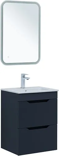 Тумба-умывальник Aquanet Практика 50 маренго 00330456+44050