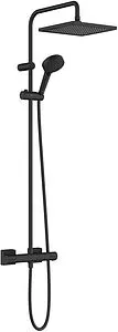 Душевая система с термостатом для душа Hansgrohe Vernis Blend 240 1jet чёрный матовый 26427670, 1