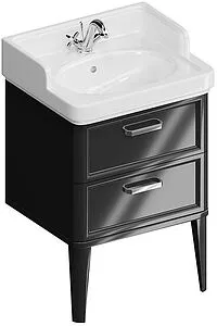 Тумба-умывальник напольная Kerama Marazzi Pompei 60 чёрный PO.N.60.2\BLK+PO.wb.60 Тумба-умывальник напольная Kerama Marazzi Pompei 60 чёрный PO.N.60.2\BLK+PO.wb.60, 1