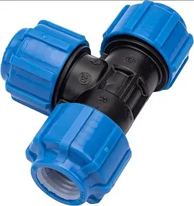 Тройник компрессионный соединительный 20мм x 20мм x 20мм ТПК-Аква 50050020, 5