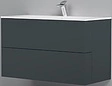 Тумба-умывальник подвесная Am.Pm Spirit 2.0 100 графит M70AFHX1002GM+M70AWCC1002WG