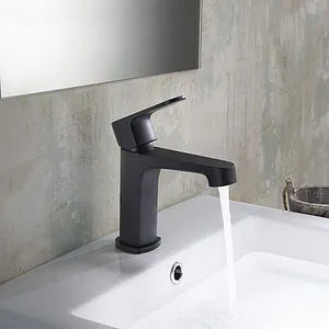 Смеситель для раковины Aquatek Оберон чёрный матовый AQ1210MB, 4