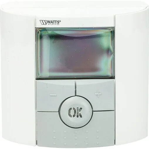 Проводной комнатный терморегулятор НО/НЗ 230В WATTS BT-DP белый 10025807