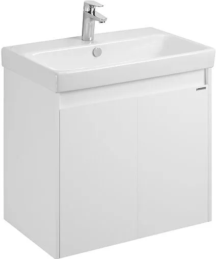 Тумба под умывальник Aquaton Сканди Doors 80 белый матовый/белый глянец 1A282901SD010