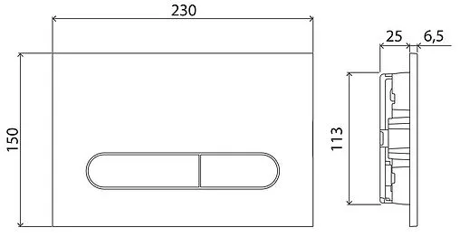 Комплект 5 в 1 BelBagno Amanda BB051CHR/BB051SC/BB002-80/BB005-PR-CHROME с кнопкой хром глянцевый