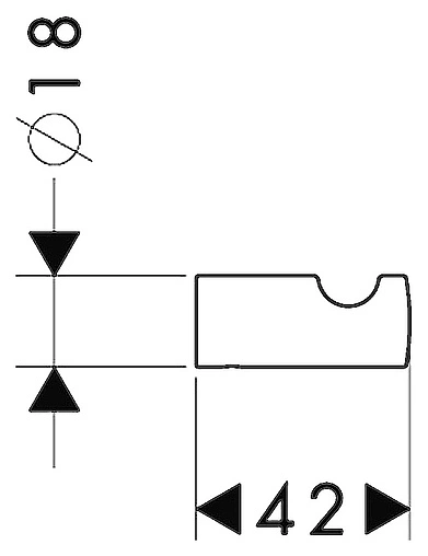 Крючок Hansgrohe Logis хром 40511000