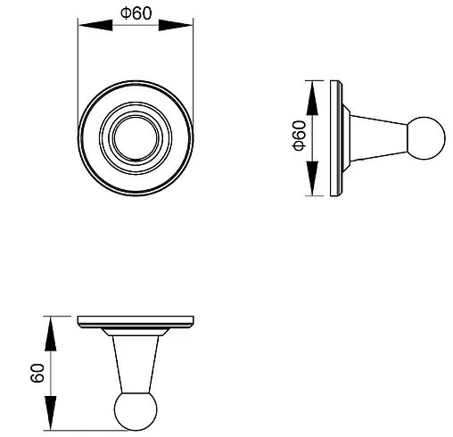 Крючок Timo Nelson хром 150011/00