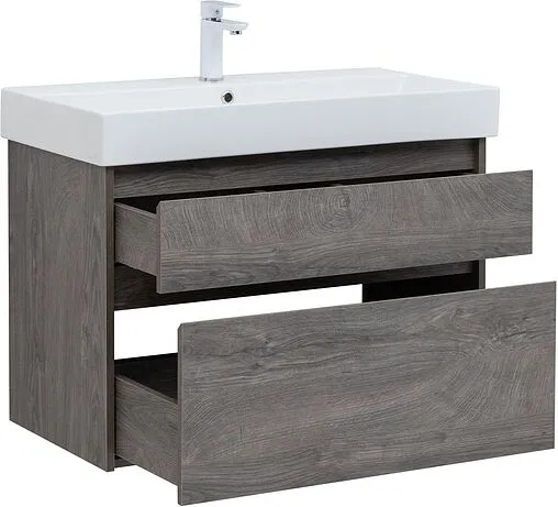 Тумба-умывальник Aquanet Nova Lite 85 дуб рошелье 00249937+