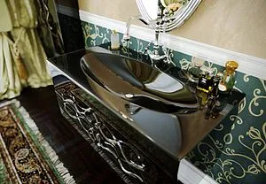 Тумба-умывальник подвесная Clarberg Due Amanti Т10/BLK 100 чёрный DUE0110BLK+DUER8CR+El.10.04.D Тумба-умывальник подвесная Clarberg Due Amanti Т10/BLK 100 чёрный DUE0110BLK+DUER8CR+El.10.04.D, 5