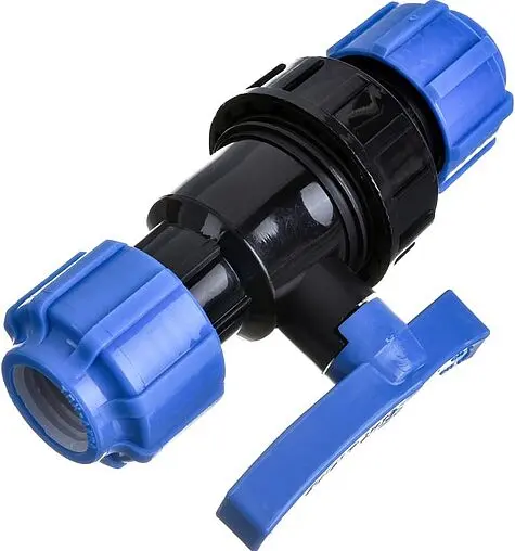 Кран шаровый с американкой для пнд трубы 20мм x 20мм ТПК-Аква 555220020