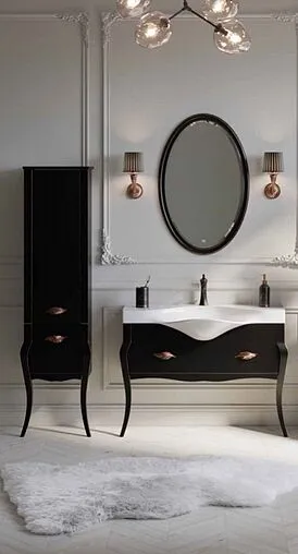 Шкаф-пенал напольный Clarberg Borgia П48/BLK чёрный матовый/патина медь BOR0548BLK Шкаф-пенал напольный Clarberg Borgia П48/BLK чёрный матовый/патина медь BOR0548BLK