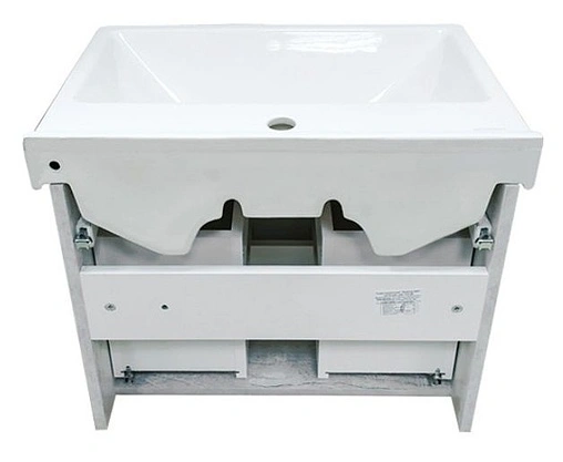 Тумба-умывальник подвесная Comforty Никосия 60П дуб белый 00004138879CF