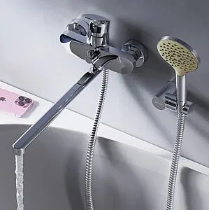 Смеситель для ванны с длинным изливом Am.Pm Like хром F8095000 Смеситель для ванны с длинным изливом Am.Pm Like хром F8095000, 5