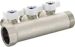 Коллектор запорный проходной 3 отвода 1&quot;в/н x ½&quot;к Uni-fitt 424N4230, 3