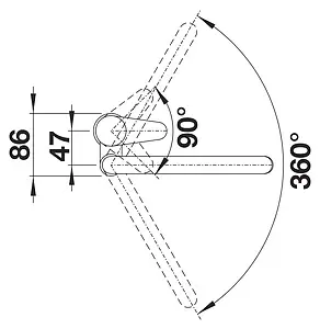Смеситель для кухни Blanco Jeta шампань 519732, 3