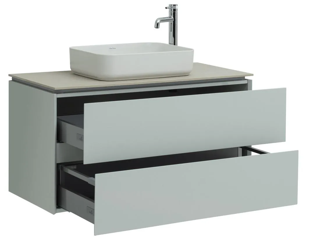 Тумба-умывальник подвесная Allen Brau Infinity 100 папирус 1.21003.PWM+, 4