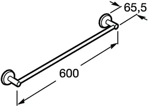 Полотенцедержатель Roca Twin хром 816710001, 2