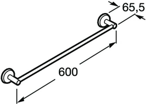 Полотенцедержатель Roca Twin хром 816710001