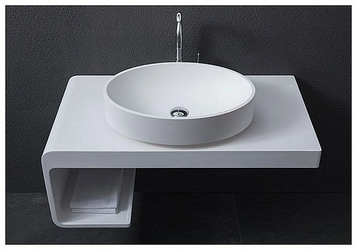 Консоль под умывальник Aquanet Corner K7L 100 белый матовый K7L