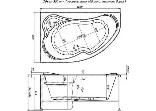 Панель для ванны фронтальная левая Aquanet Capri 160 L белый 00176554 Панель для ванны фронтальная левая Aquanet Capri 160 L белый 00176554