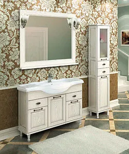 Зеркало Aquaton Жерона 105 белое серебро 1A158802GEM20, 5