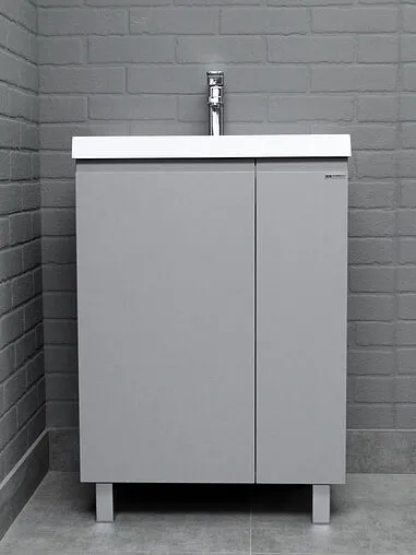 Тумба-умывальник напольный Домино Graffo 60 светло-серый DGr2419T+4627173210164