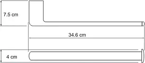 Полотенцедержатель Wasserkraft Berkel хром 6851 Полотенцедержатель Wasserkraft Berkel хром 6851, 3