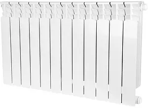 Радиатор биметаллический 12 секций нижнее правое подключение Stout Space 500 SRB-0320-050012 Радиатор биметаллический 12 секций нижнее правое подключение Stout Space 500 SRB-0320-050012, 1