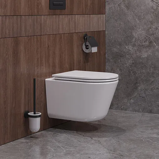 Унитаз подвесной безободковый Cezares Liner Tornado белый CZR-3808-53-TH-TOR/SC