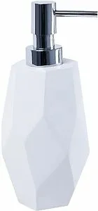 Дозатор для жидкого мыла Fixsen Flat хром/белый FX-290-1 Дозатор для жидкого мыла Fixsen Flat хром/белый FX-290-1, 1