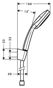 Душевой набор Hansgrohe Croma 100 Vario 4jet 125см хром 27592000 Душевой набор Hansgrohe Croma 100 Vario 4jet 125см хром 27592000, 2