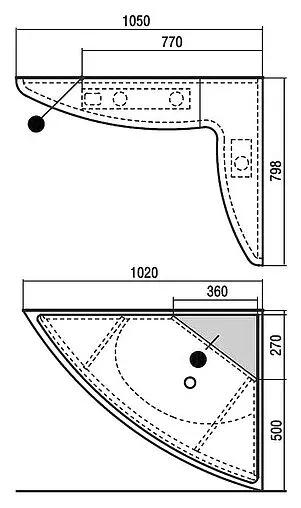 Зеркало с подсветкой Aquaton Лас-Вегас 100 R белый 1A0513K0LA01R