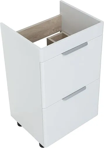 Тумба-умывальник напольная Aquanet Ирис new 50 белый глянец 00310151+