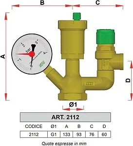 Группа безопасности котла 1&quot; 3 бар Far FA 2113, 2