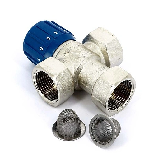 Трехходовой термостатический смесительный клапан 1&quot; +25...+50°С Kvs 2.1 WATTS Aquamix AM63C 10017421