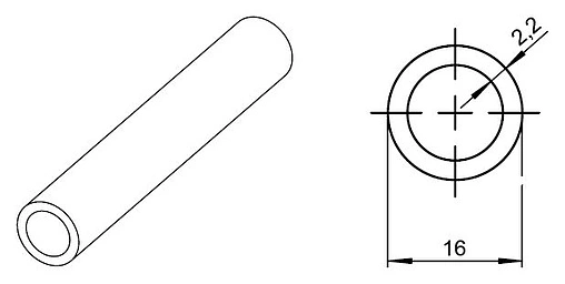 Труба сшитый полиэтилен Rehau Rautitan his 16 x 2.2 мм PE-Xa штанга 6м 11370101006