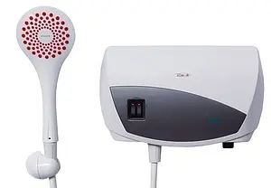 Водонагреватель проточный электрический Atmor Lotus 5 KW Shower белый/серый 3520202 Водонагреватель проточный электрический Atmor Lotus 5 KW Shower белый/серый 3520202, 1