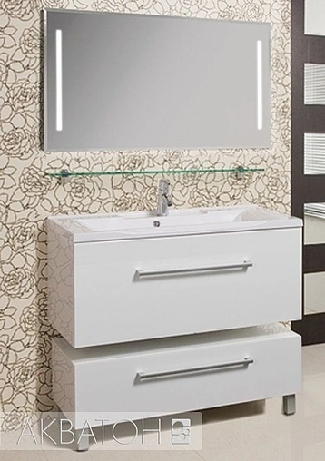 Тумба под умывальник подвесная Aquaton Мадрид 120 M белый 1A168701MA010