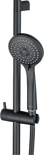 Комплект для ванны 3 в 1 Aquatek Вега чёрный матовый AQ1030MB