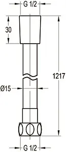 Шланг для душа Swedbe Terracotta 150см терракотовый 2565, 2