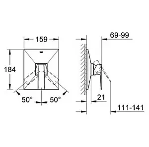 Смеситель для душа скрытого монтажа Grohe Allure Brilliant хром 19789000 Смеситель для душа скрытого монтажа Grohe Allure Brilliant хром 19789000, 3