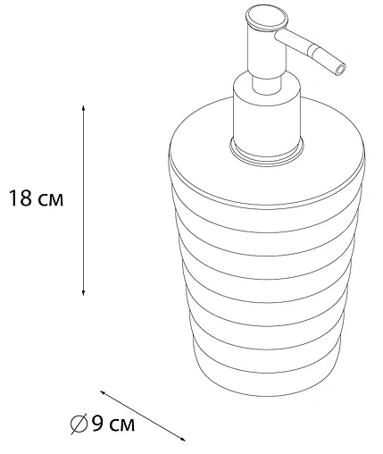 Дозатор для жидкого мыла Fixsen Glady FX-80-02